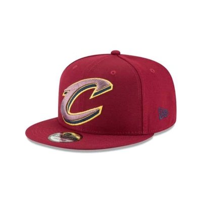 Red Cleveland Cavaliers Hat - New Era NBA Squad Twist 9FIFTY Snapback Caps USA4257168